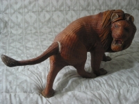 LARGE Basket Weave Lion Figure Statue Jungle Animal