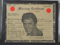 ELVIS PRESLEY Las Vegas Souvenir Marriage  Certificate